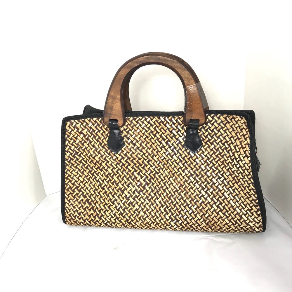 Wicker Straw Shoulder Bag